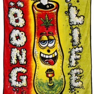 Bong Life Blanket ~ Cannabis ~ Marijuana ~ 50" x 60" ~ Super Soft ~ Brand New!